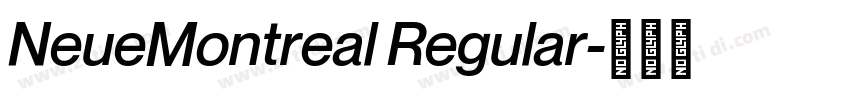 NeueMontreal Regular字体转换